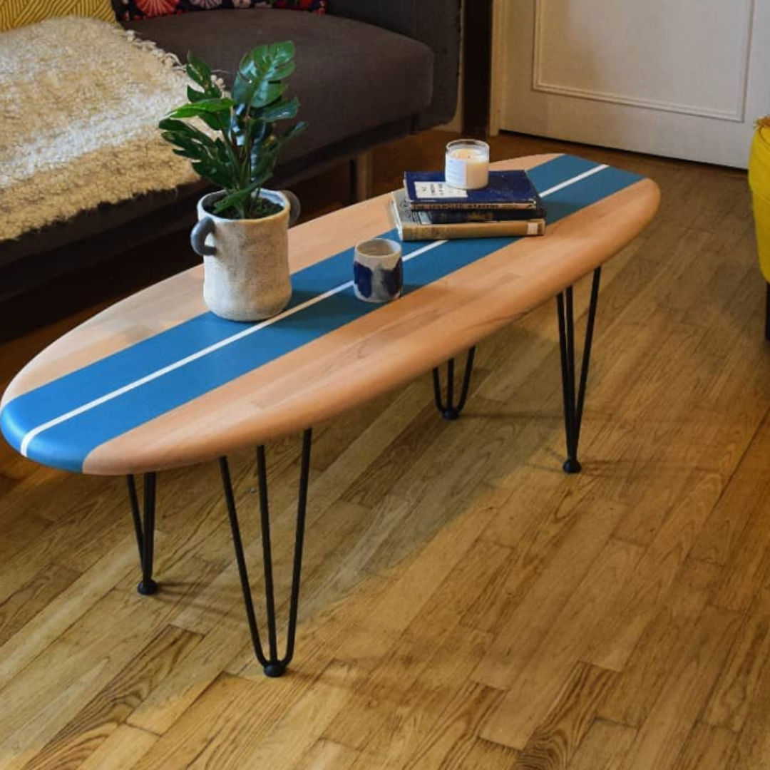 sea houlenn table basse surf cadeau noël quimper
